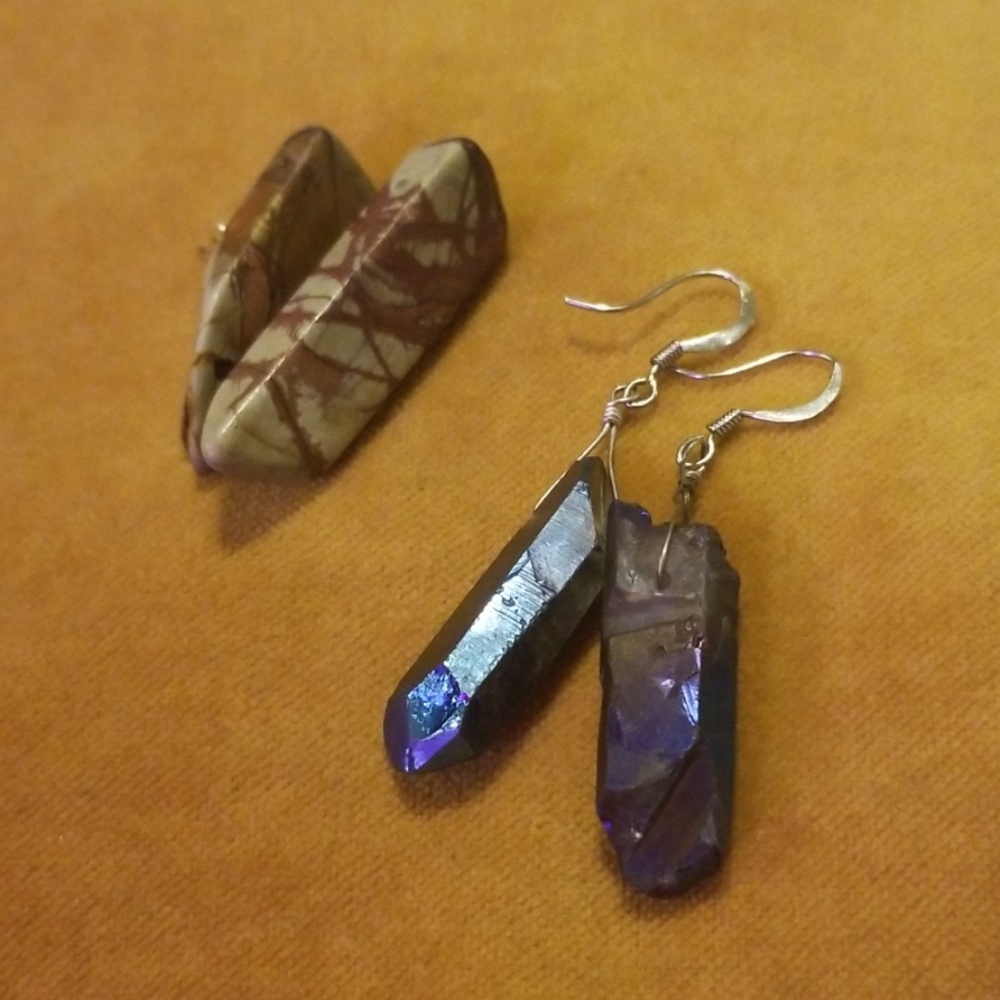 Gemstone earring set